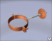 Крепление водосточных труб анкерное, диаметр 130 мм, Zn покрытие